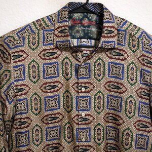 Robert Graham Shirt Mens XL Limited Edition Long Sleeve 29/115 Silk Blend
